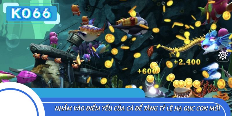 Nhắm bắn vào điểm yếu của con mồi