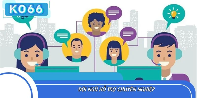 Đội ngũ hỗ trợ chuyên nghiệp