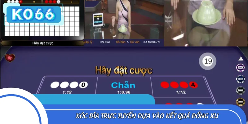 Xóc đĩa trực tuyến dựa vào kết quả đồng xu